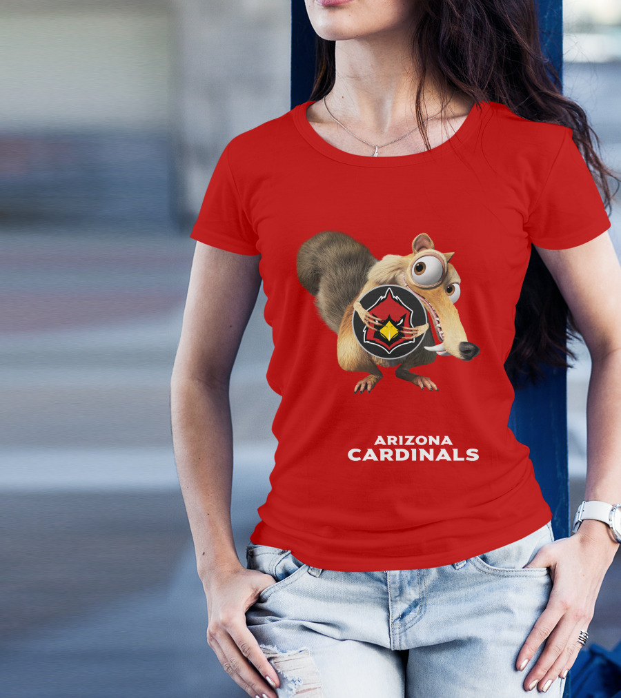 Arizona Cardinals Scrat Ice Age Collaboration T-Shirt