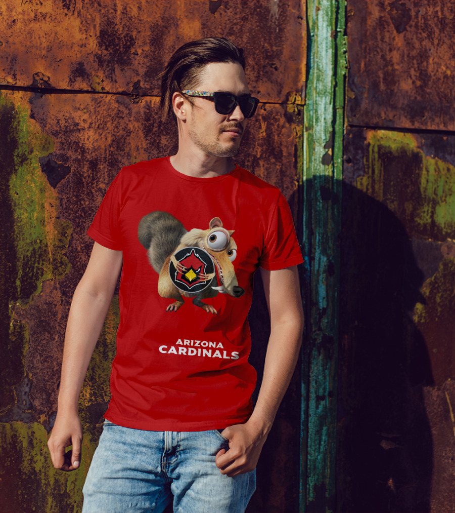 Arizona Cardinals Scrat Ice Age Collaboration T-Shirt