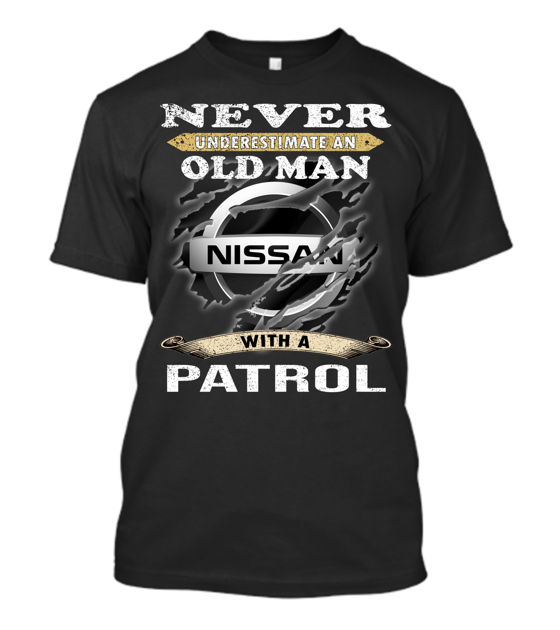 Never Underestimate An Old Man With A Nissan Patrol T-Shirt