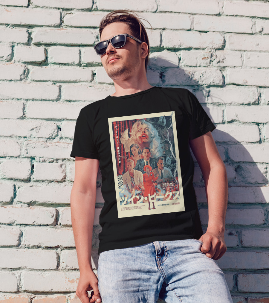 Twin Peaks Fire Walk With Me Movie Japanese Poster 1992 T-Shirt