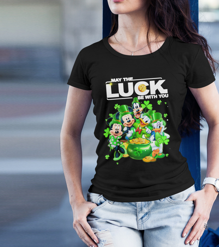 May The Luck Be With You Mickey N Friends T-Shirt