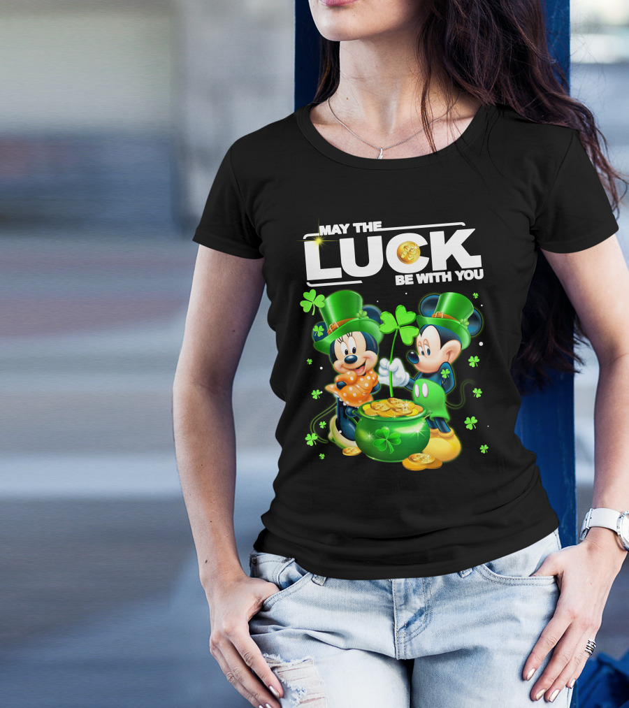 May The Luck Be With You Mickey Minnie Luck T-Shirt
