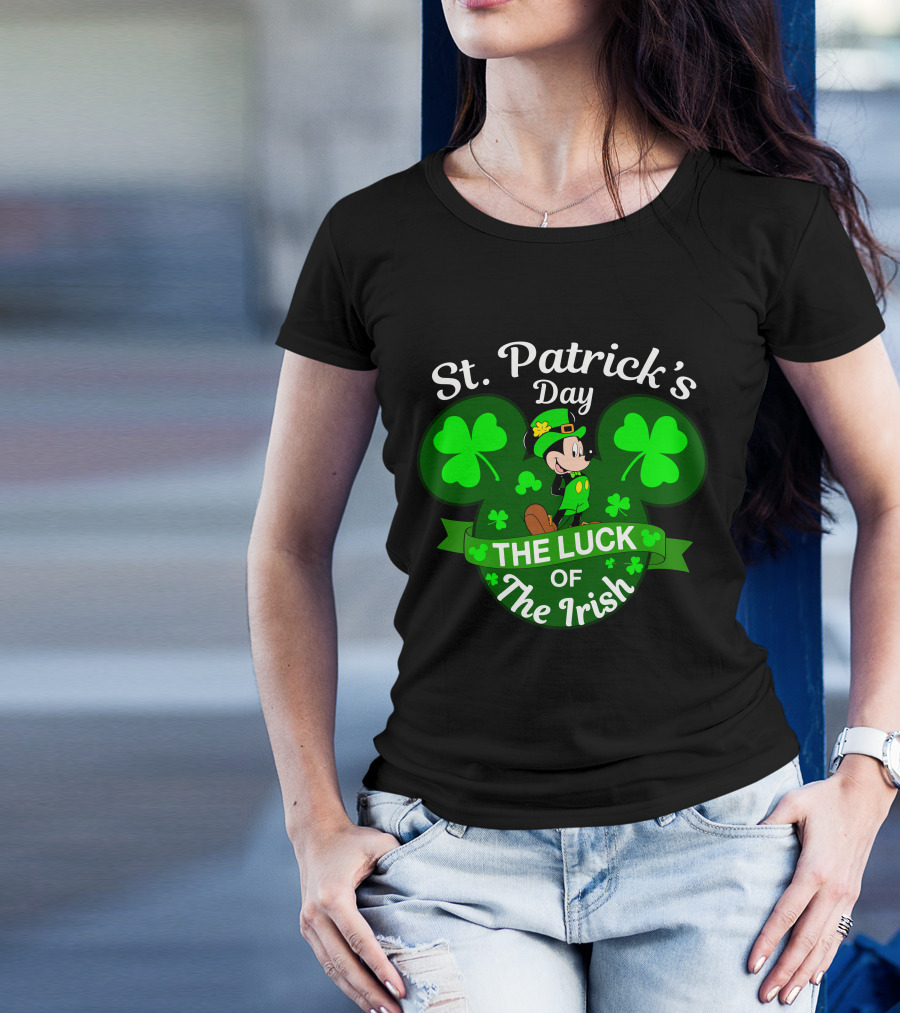St. Patrick's Day Mickey The Luck Of The Irish T-Shirt