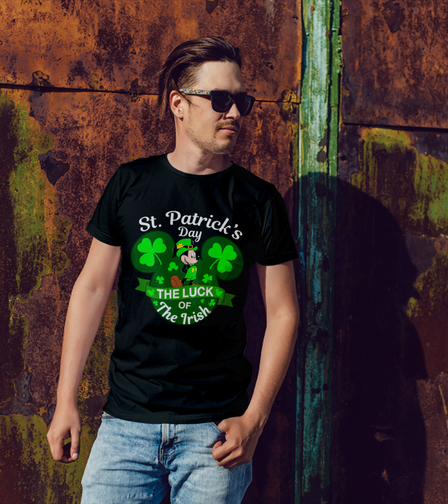St. Patrick's Day Mickey The Luck Of The Irish T-Shirt