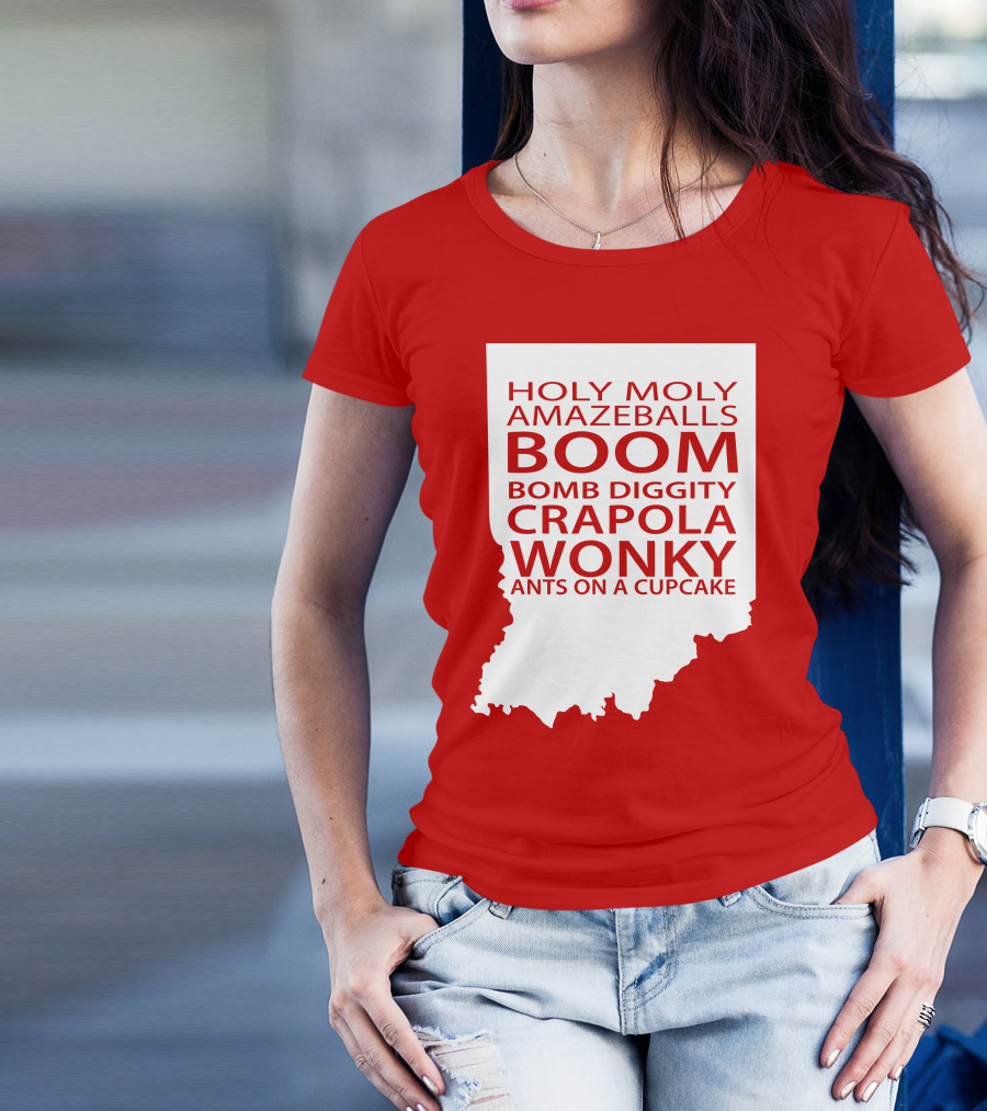 Holy Moly Amazeballs Boom Bomb Diggity Crapola Wonky Ants On A Cupcake T-Shirt