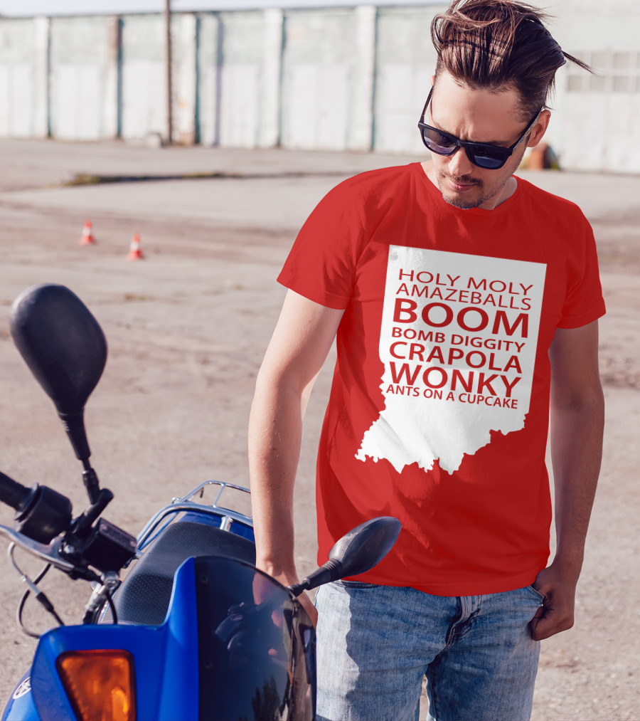 Holy Moly Amazeballs Boom Bomb Diggity Crapola Wonky Ants On A Cupcake T-Shirt