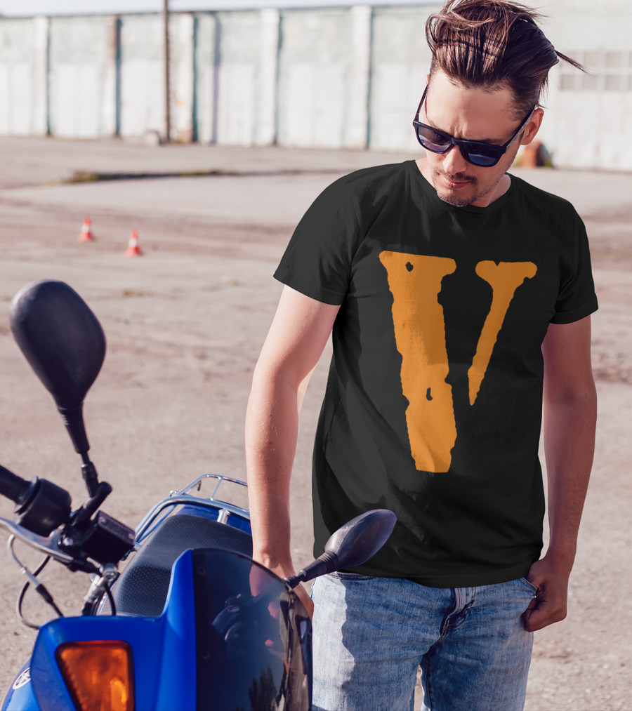 Orange V Icon V.LONE Branding T-Shirt