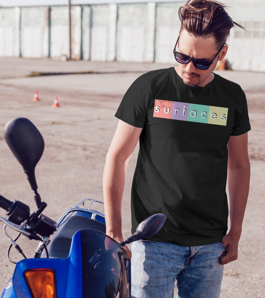 Surfaces Multicolor Text Block T-Shirt