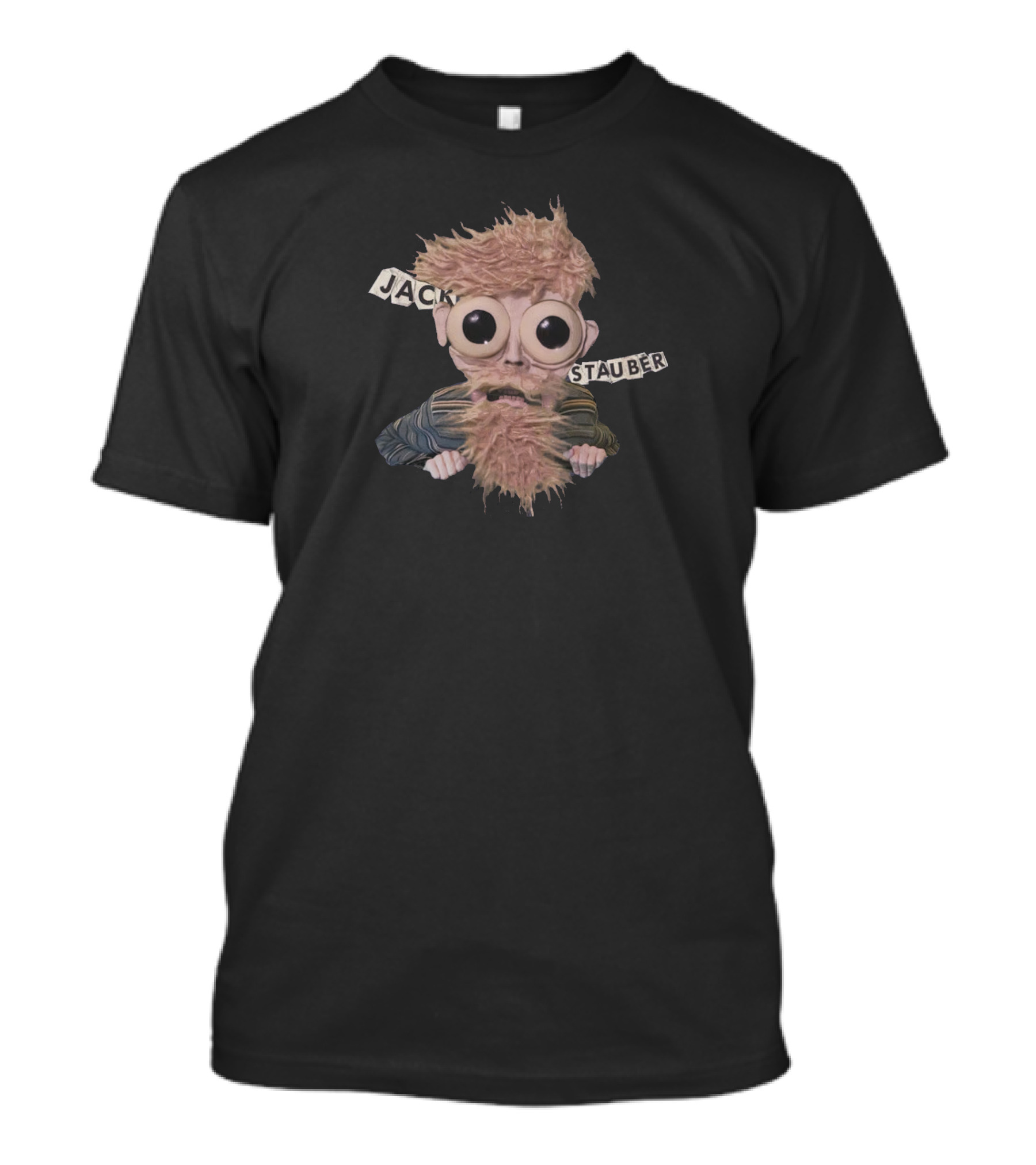 Jack Stauber Puppet Character Large Cartoon Eyes T-Shirt