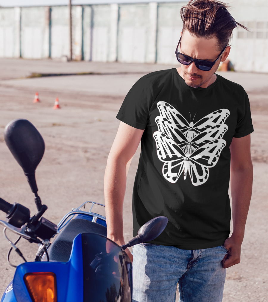 Malu Trevejo Triple Butterfly Merch T-Shirt