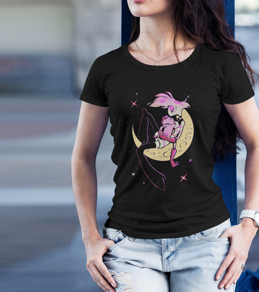 Vivziepop Moon Character Pink Starry Night Merch T-Shirt