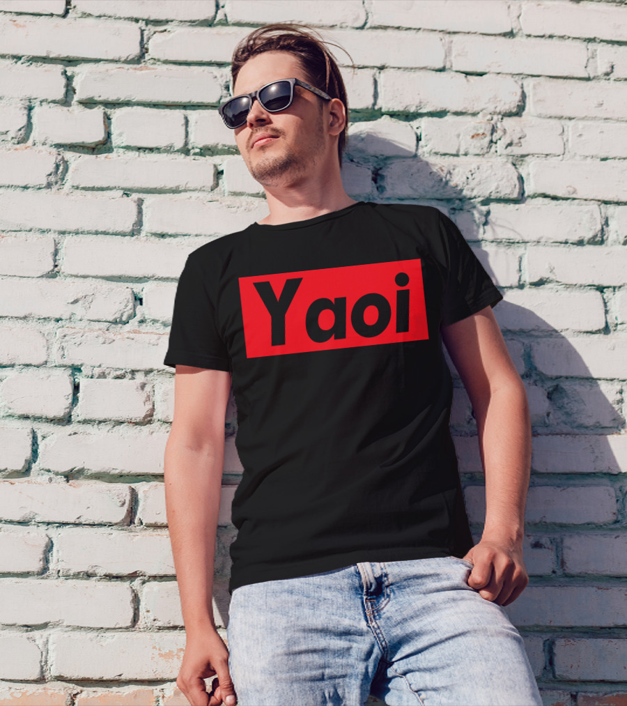 Yaoi Red Black Bold Text Manga T-Shirt