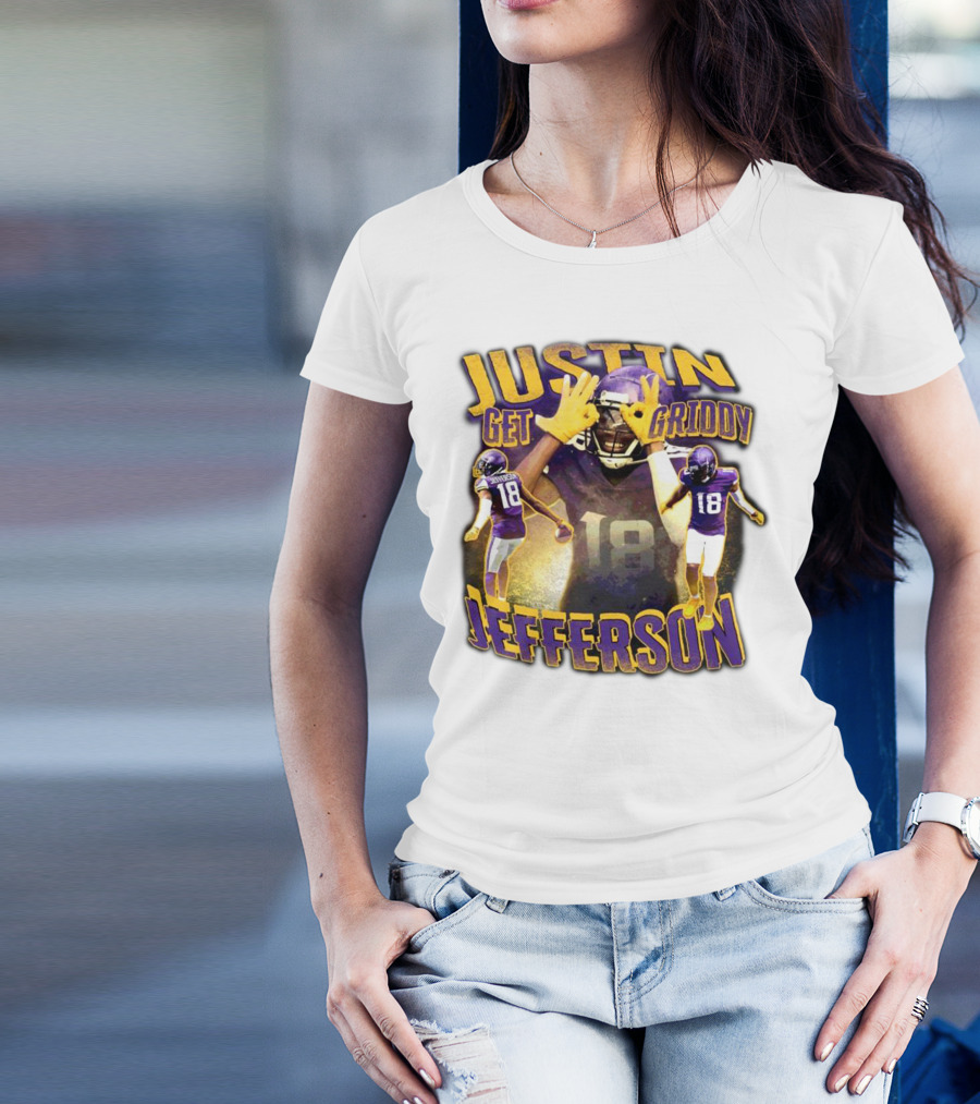 Justin Get Griddy Jefferson 18 T-Shirt