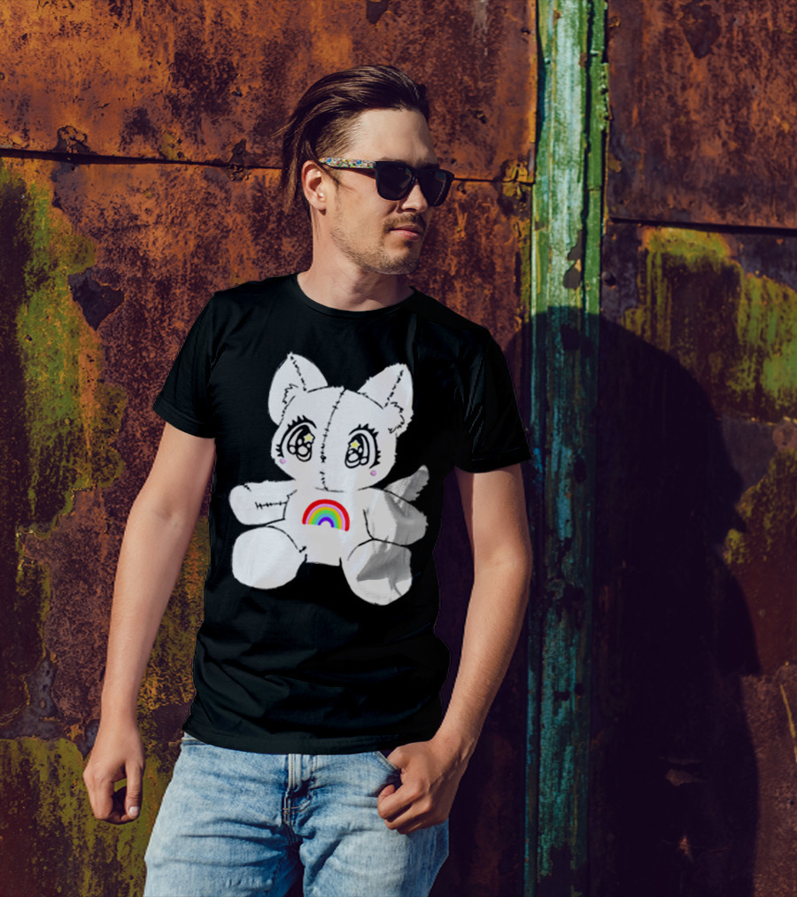 Slayyyter Rainbow Cat Plushie T-Shirt