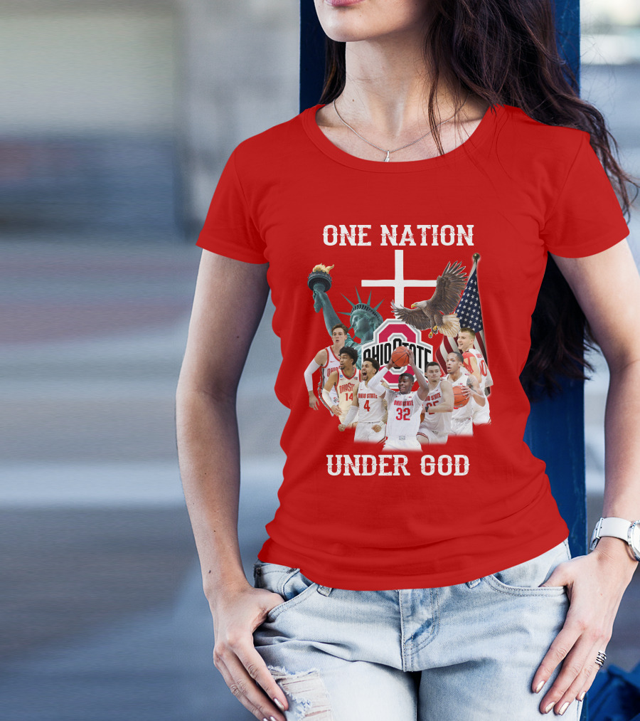 Ohio State Basketball One Nation Under God T-Shirt