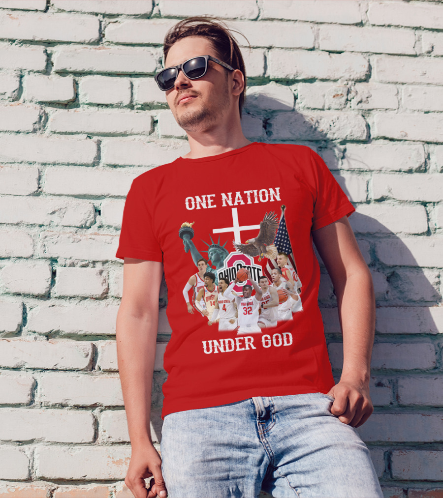 Ohio State Basketball One Nation Under God T-Shirt
