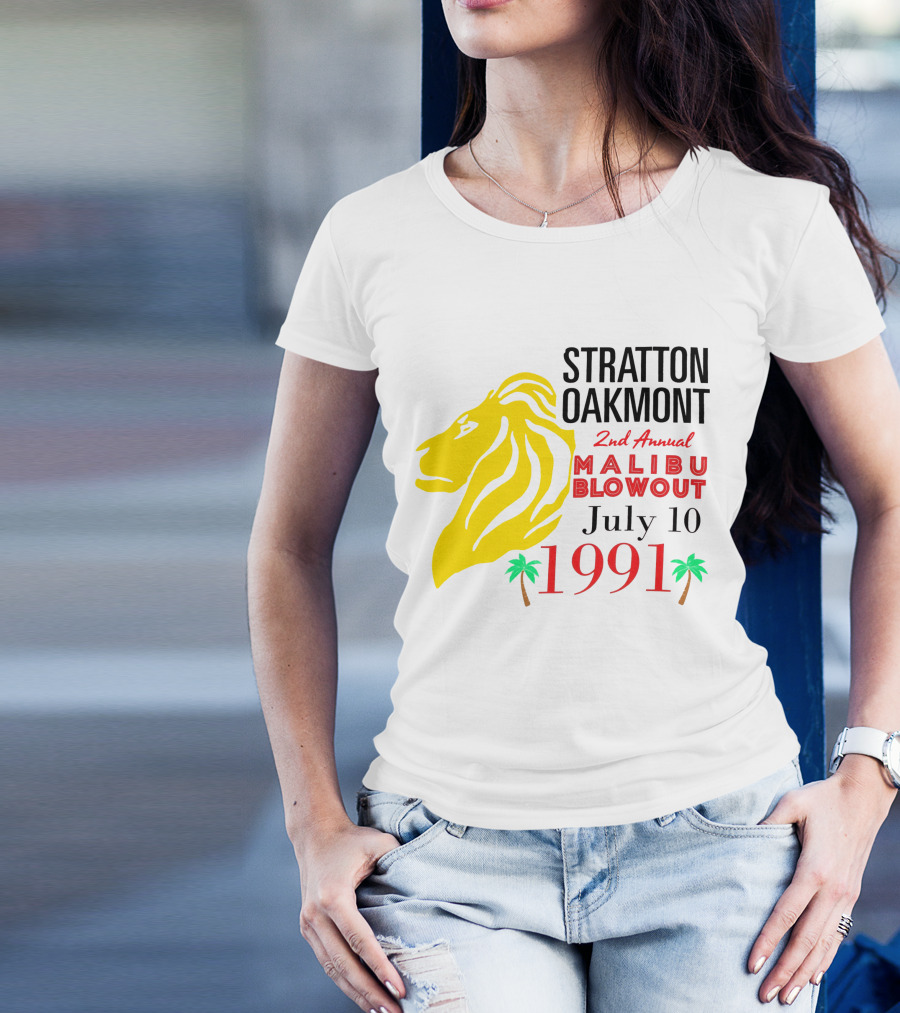 Stratton Oakmont 2nd Annual Malibu Blowout July 10 1991 T-Shirt