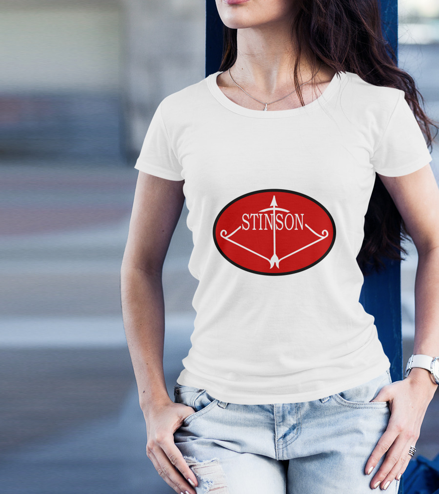 Stinson Aircraft Company Red Oval Emblem T-Shirt