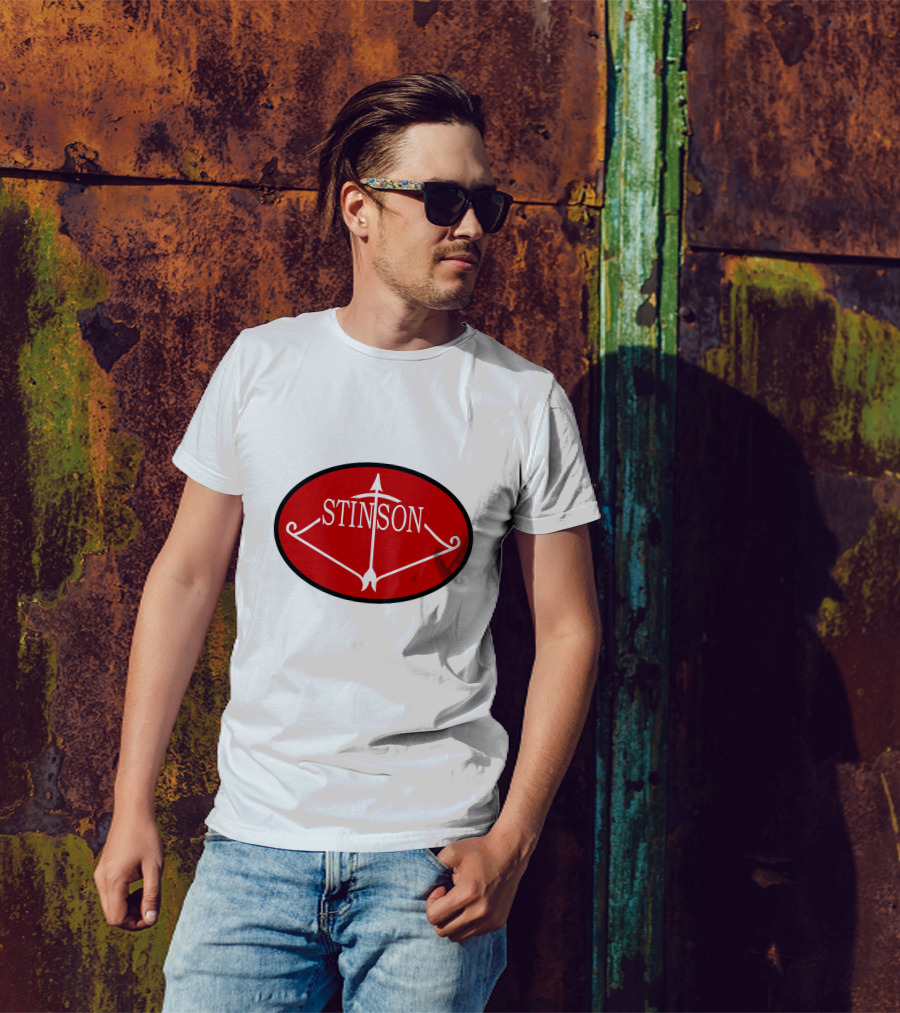Stinson Aircraft Company Red Oval Emblem T-Shirt