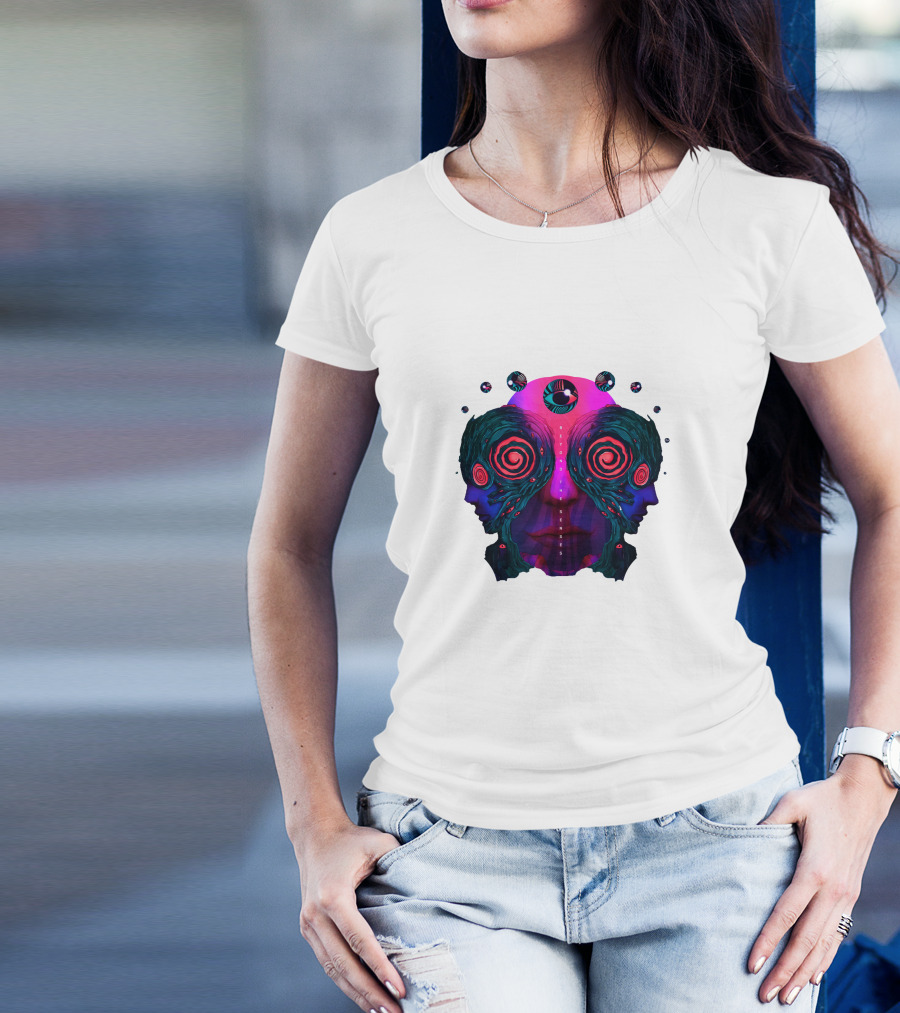 Rezz Beyond The Senses Psychedelic Faces T-Shirt