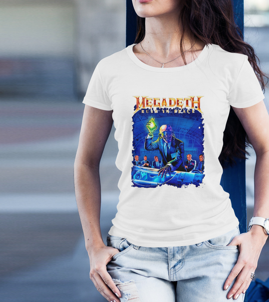 Plus Size Megadeth Rust In Peace M234xl M494 Raglan Summer T-Shirt