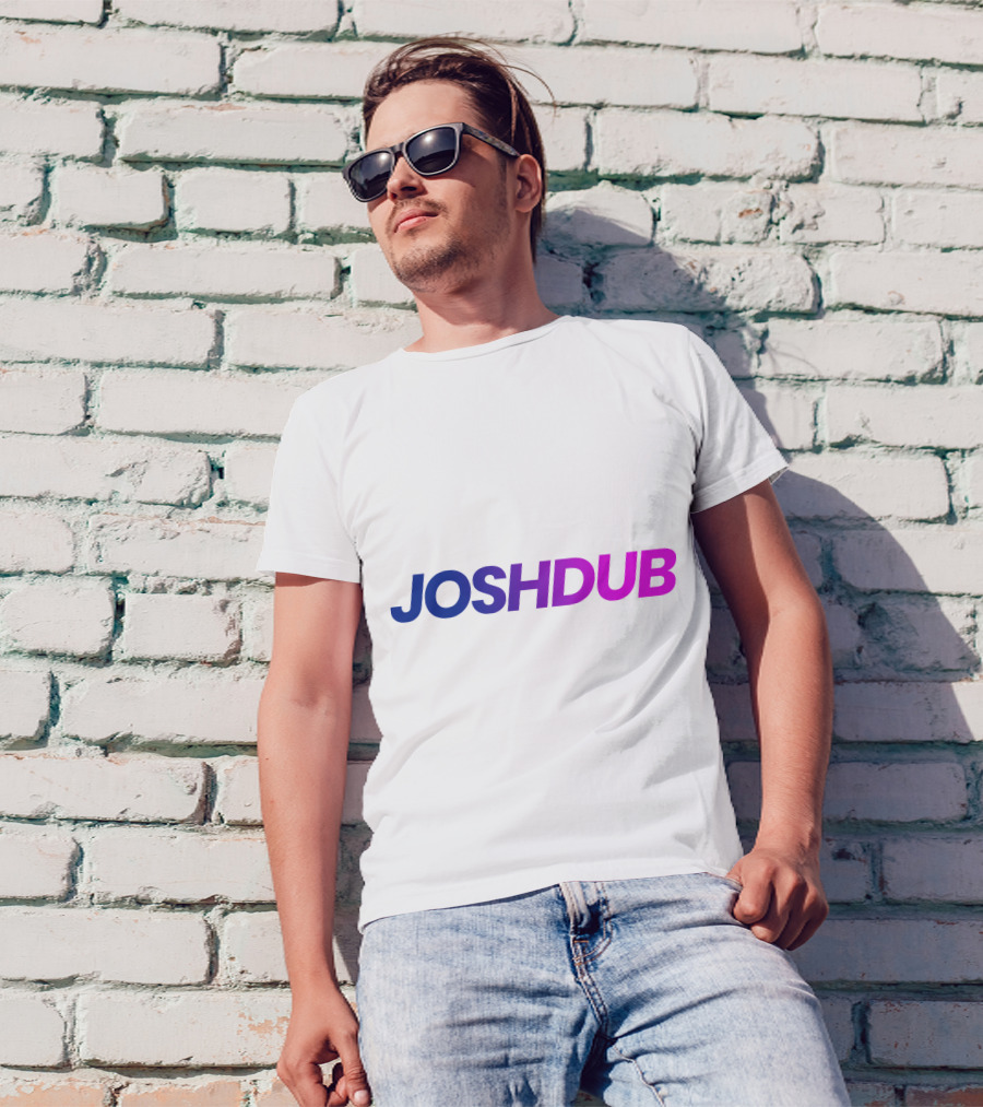Joshdub Gradient Logo Men T-Shirt
