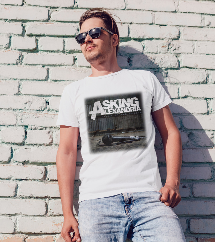 Asking Alexandria Stand Up And Scream Microphone Scene T-Shirt
