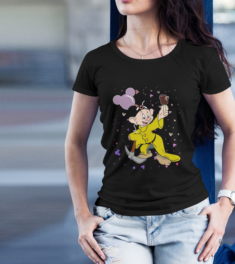 Dopey Mickey Ears Ice Cream Pickaxe Fun T-Shirt