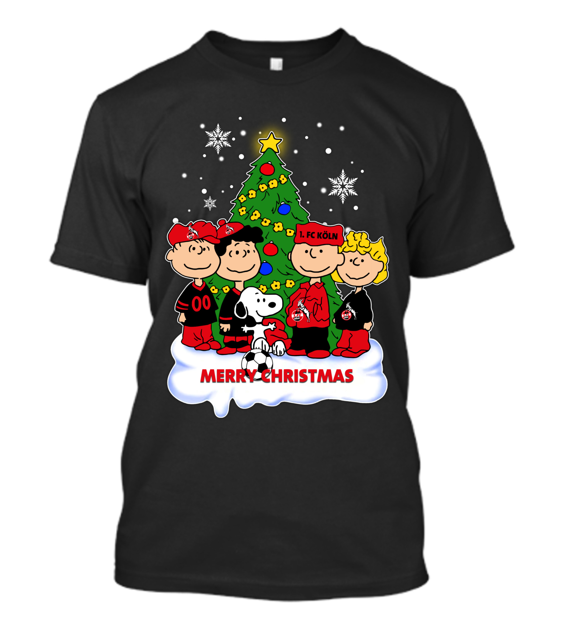 Merry Christmas Peanuts 1. FC Köln Holiday T-Shirt
