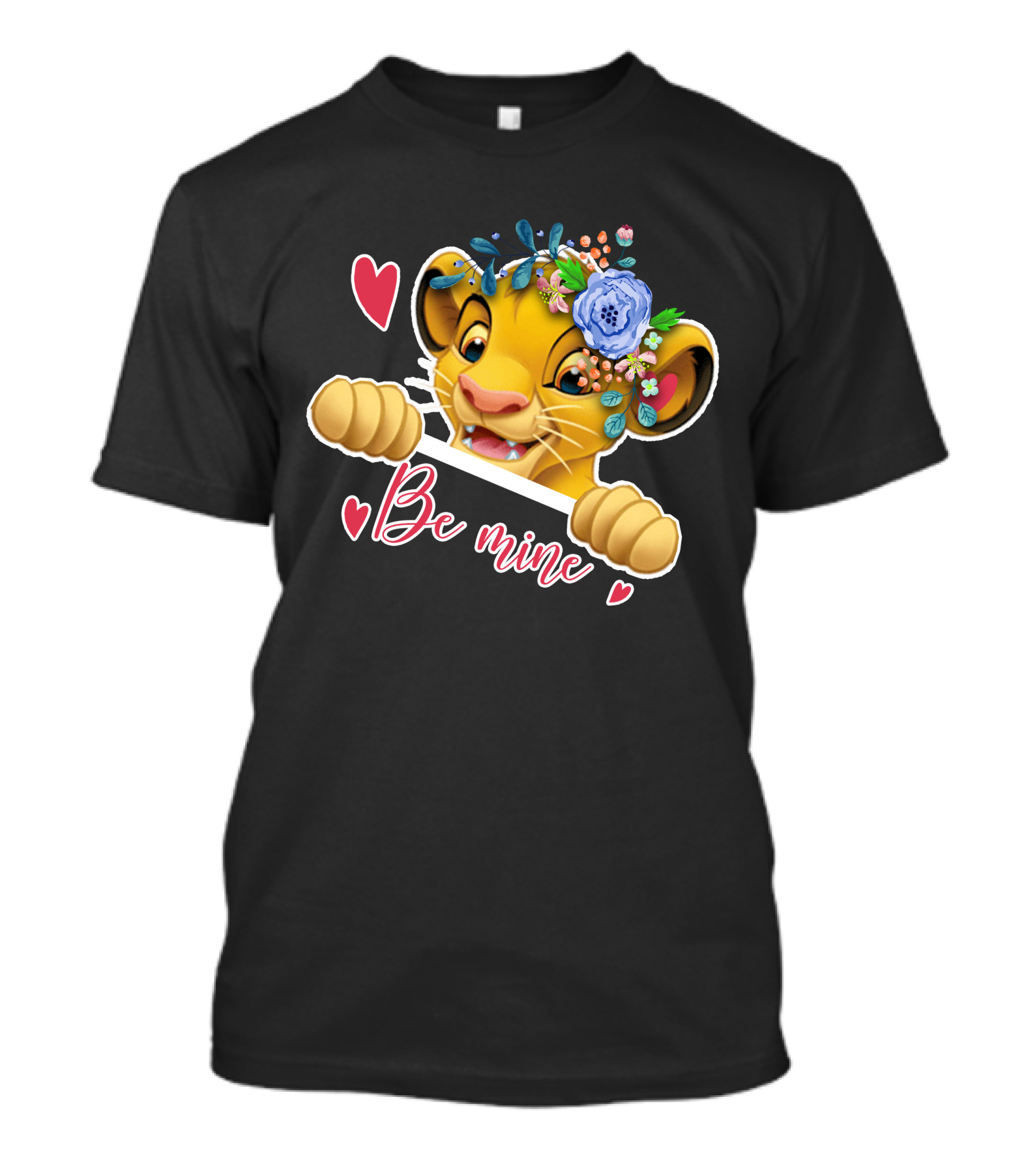 Simba Be Mine Floral Heart Lover T-Shirt