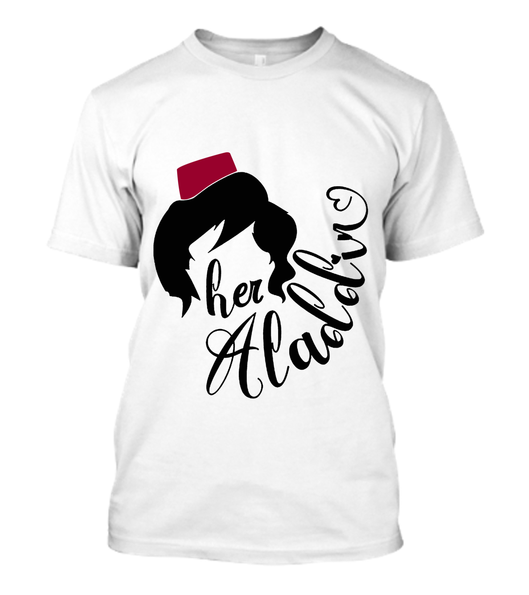 Her Aladin Iconic Silhouette Fez Hat T-Shirt