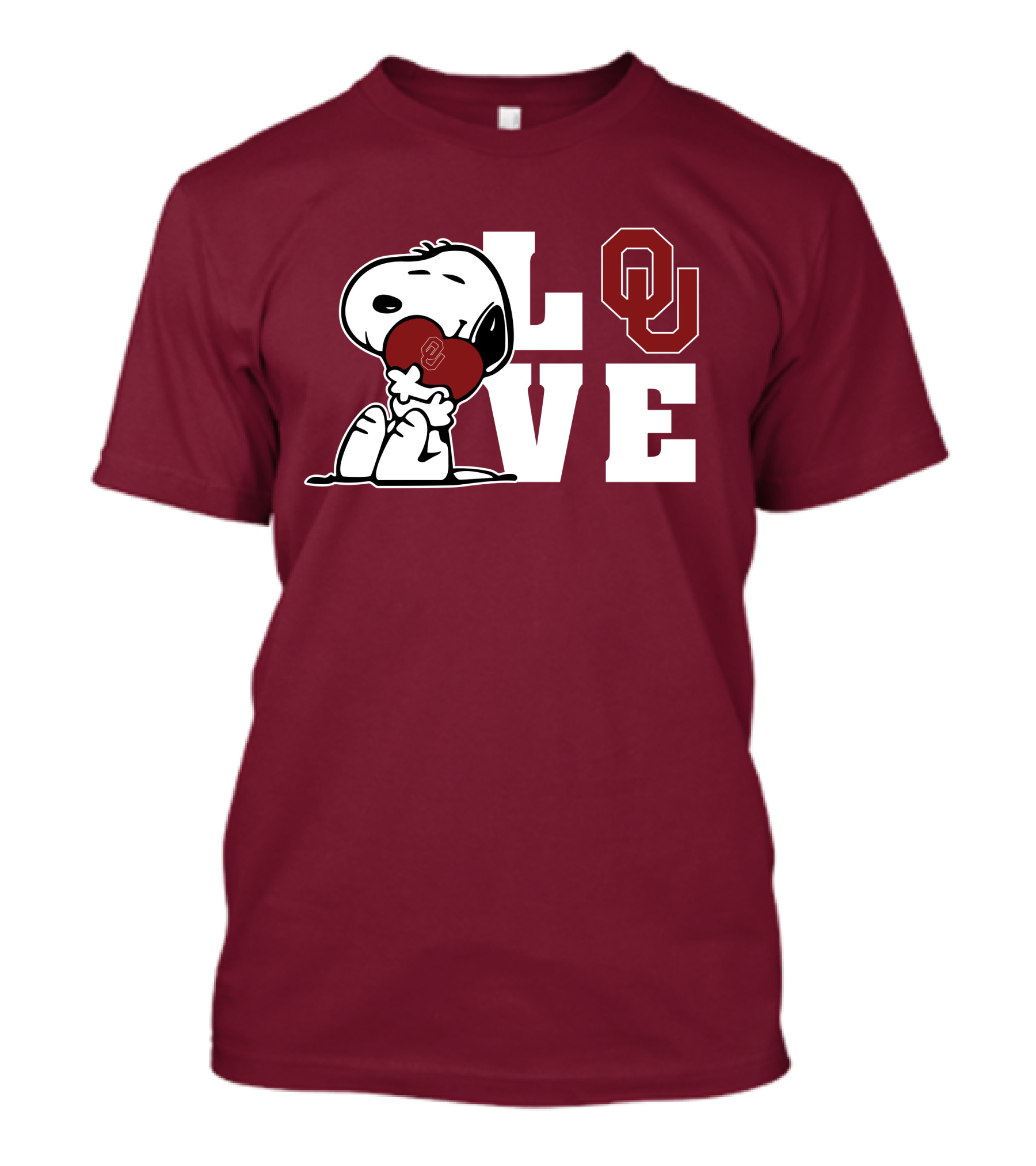 Snoopy Love Ou Oklahoma Sooners T-Shirt