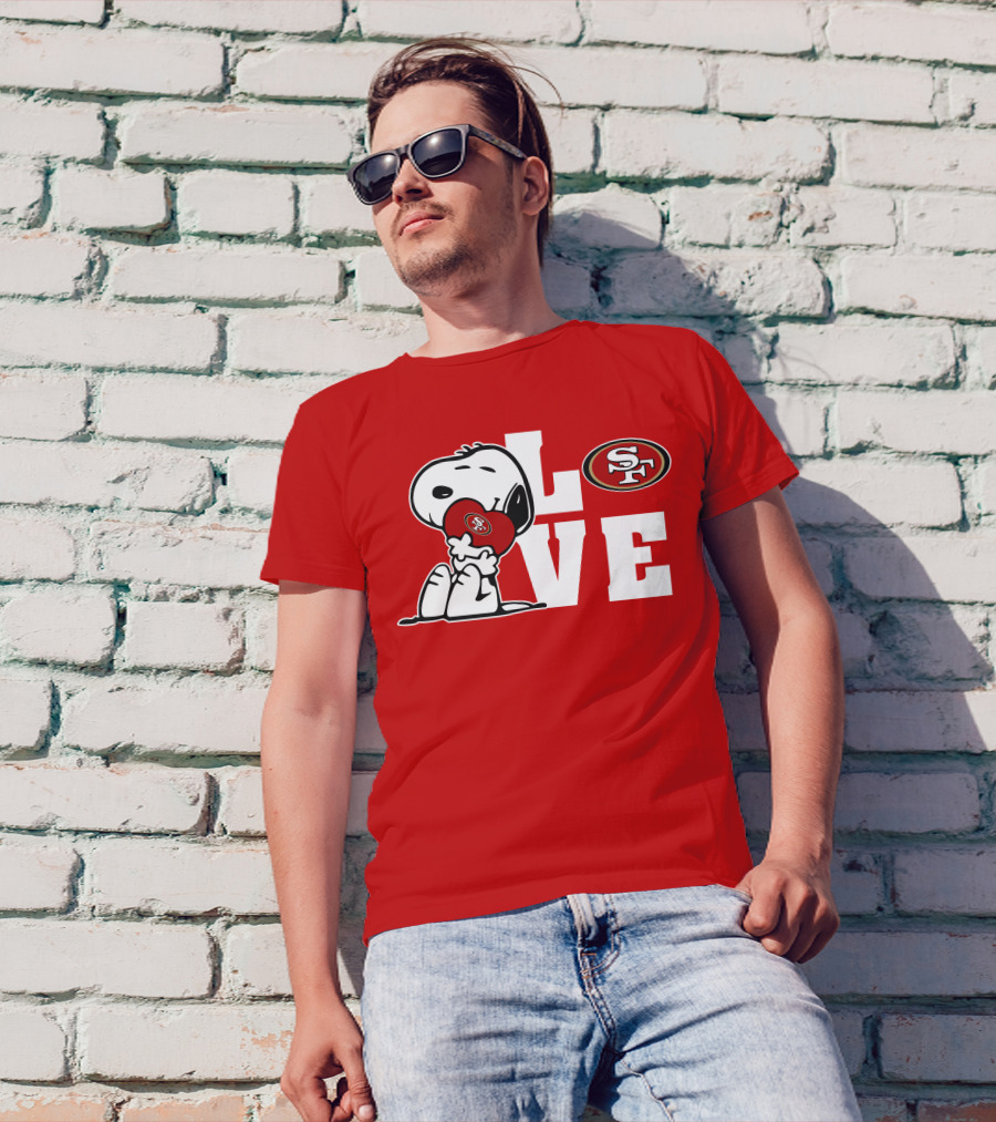 Snoopy Love San Francisco 49ers Sf T-Shirt