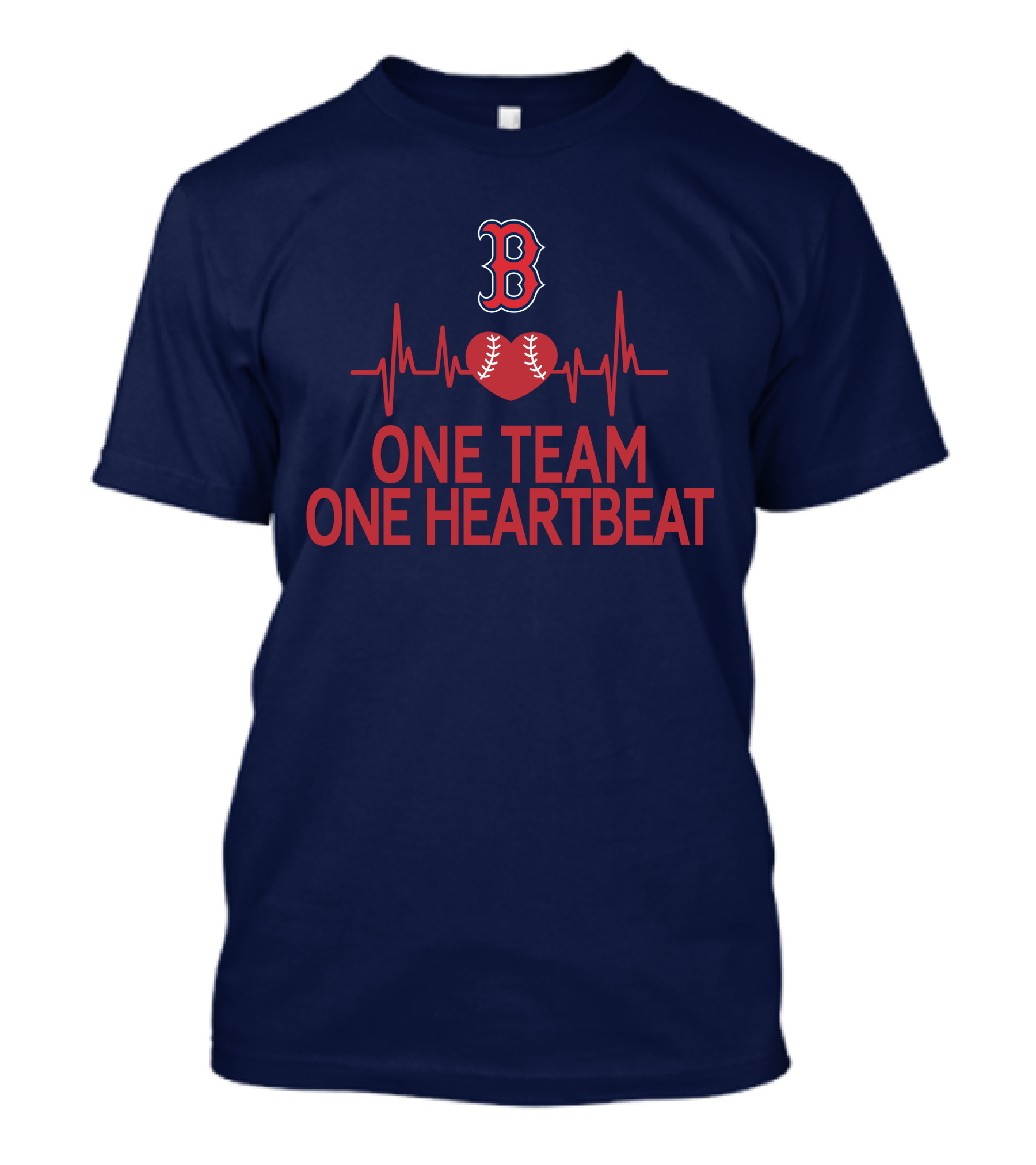 Boston Red Sox Heartbeat Unity Baseball T-Shirt