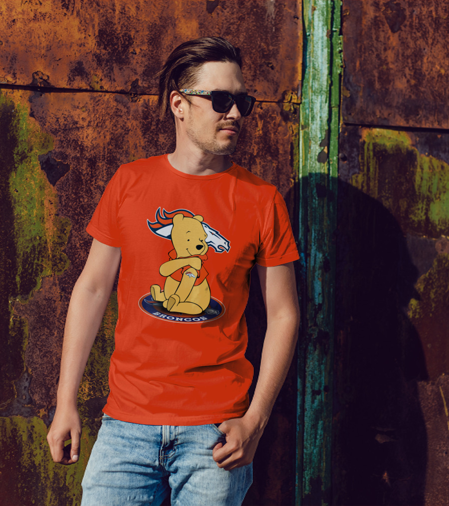 Denver Broncos Winnie The Pooh Football Fan T-Shirt