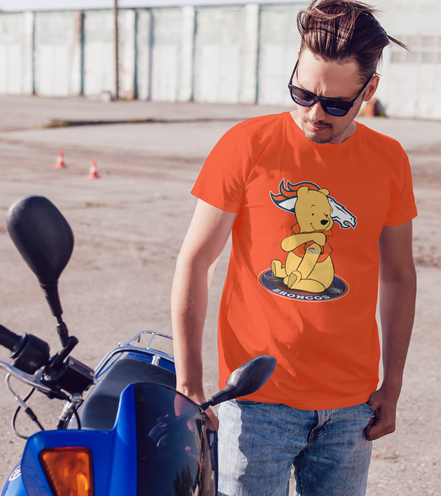 Denver Broncos Winnie The Pooh Football Fan T-Shirt