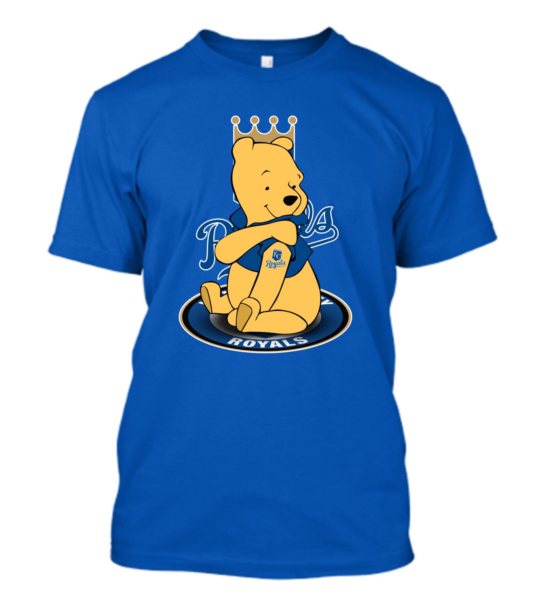 Kansas City Royals Winnie The Pooh Royals Baseball T-Shirt