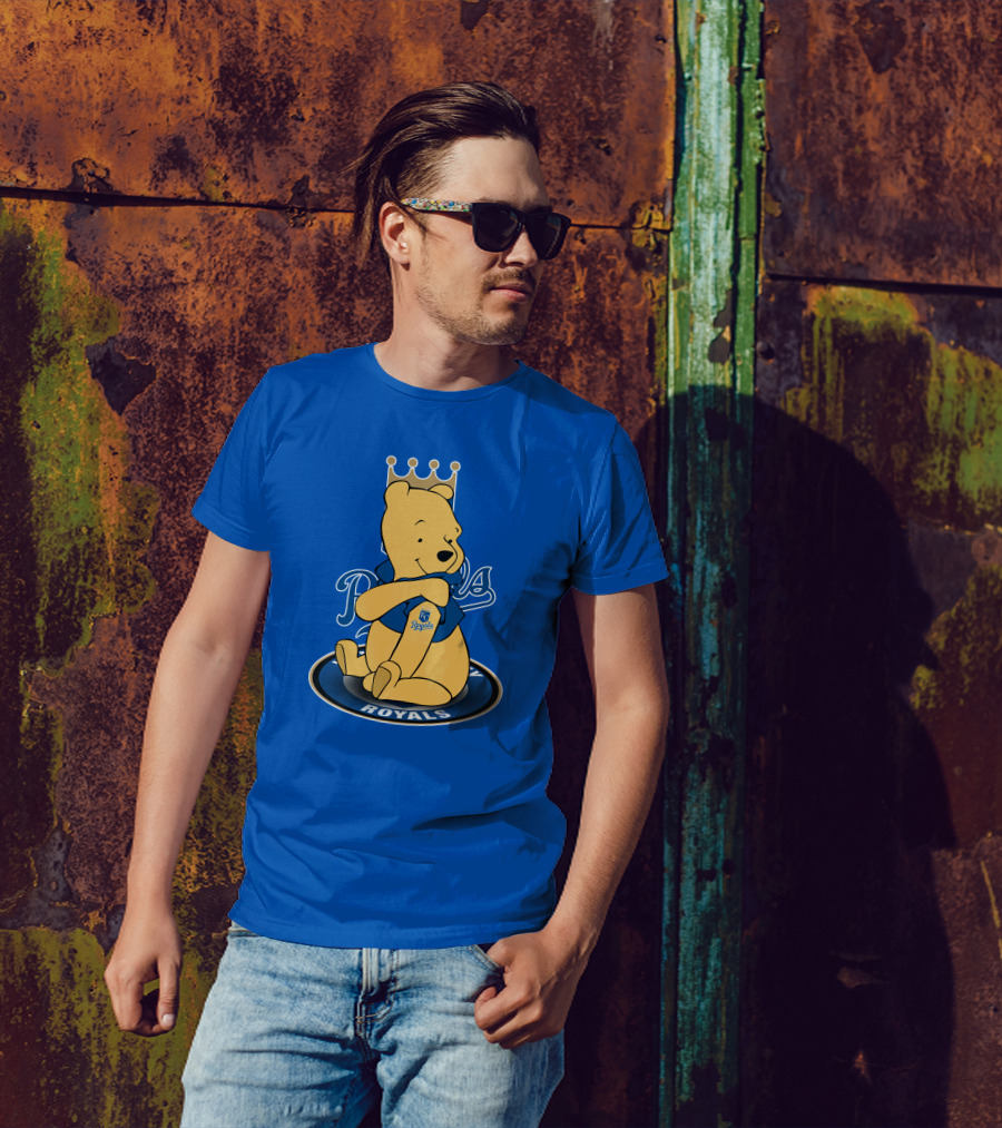 Kansas City Royals Winnie The Pooh Royals Baseball T-Shirt