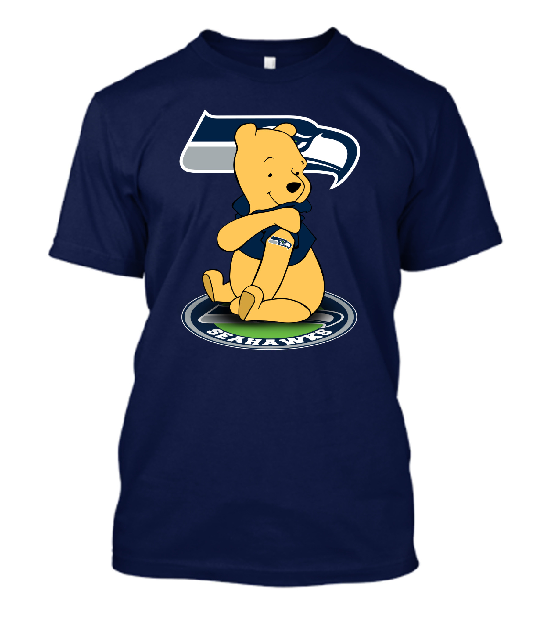 Seattle Seahawks Winnie The Pooh Fan Crossover T-Shirt