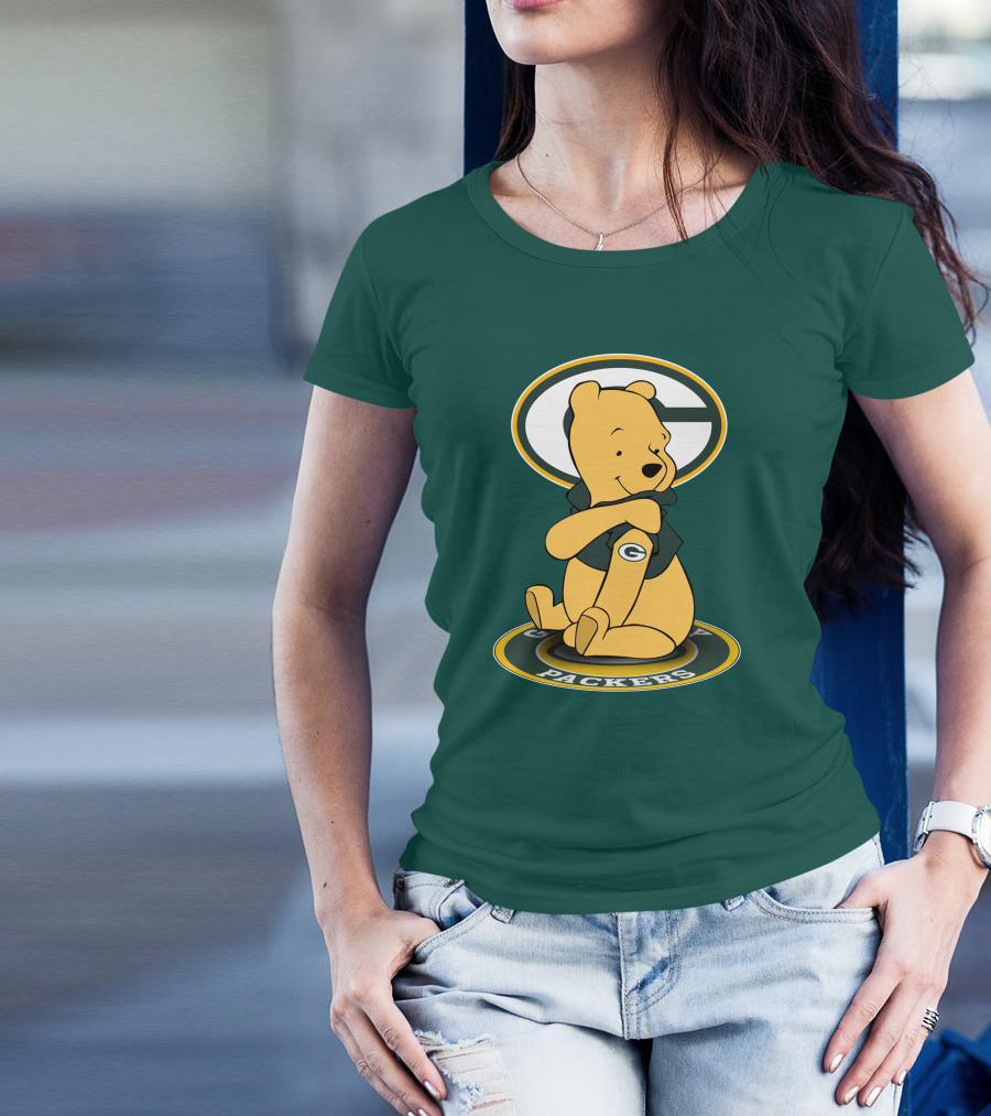 Green Bay Packers Winnie The Pooh G Logo Packers T-Shirt