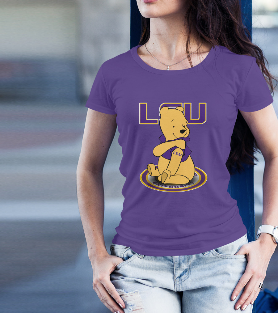 LSU Tigers Winnie The Pooh University Mascot T-Shirt
