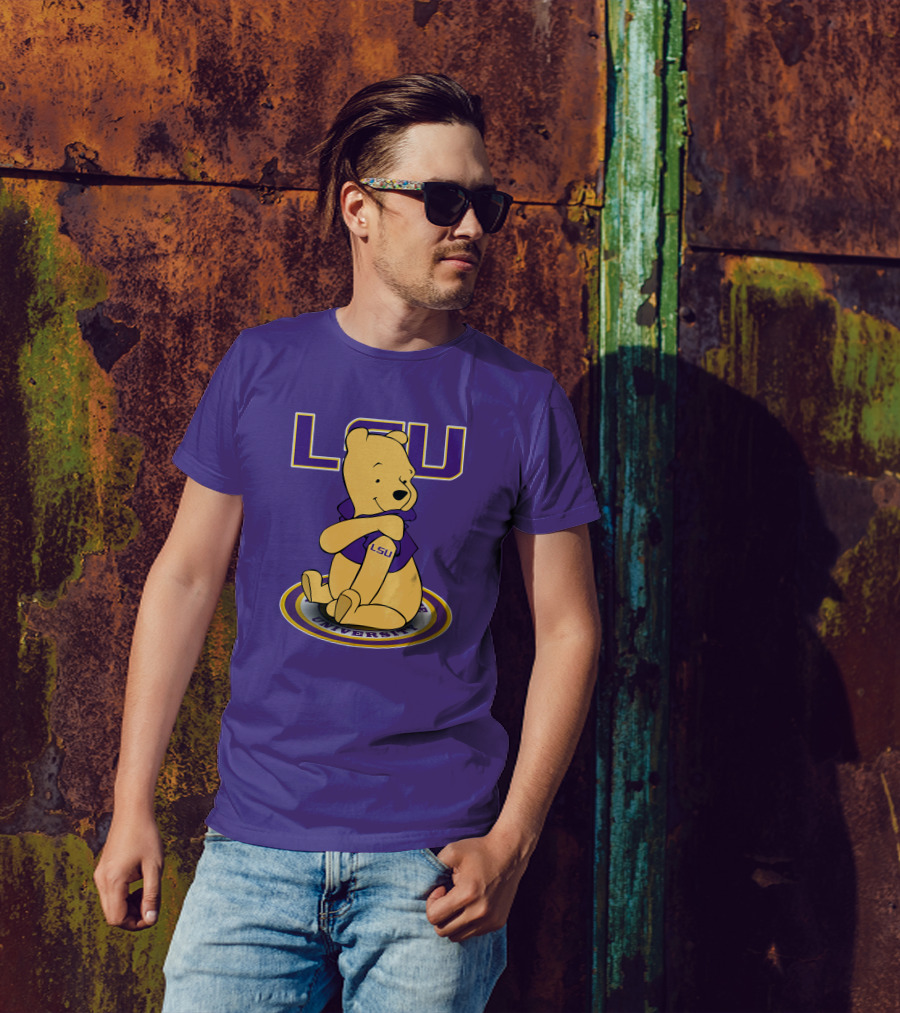 LSU Tigers Winnie The Pooh University Mascot T-Shirt