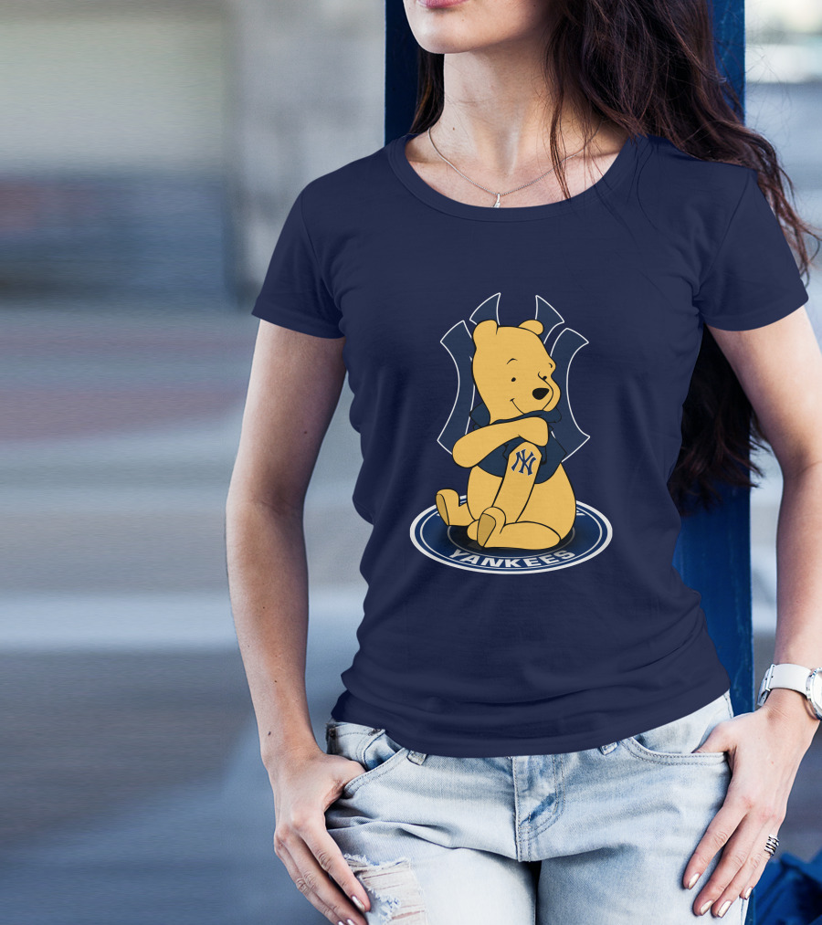 New York Yankees Winnie The Pooh Yankees Logo T-Shirt