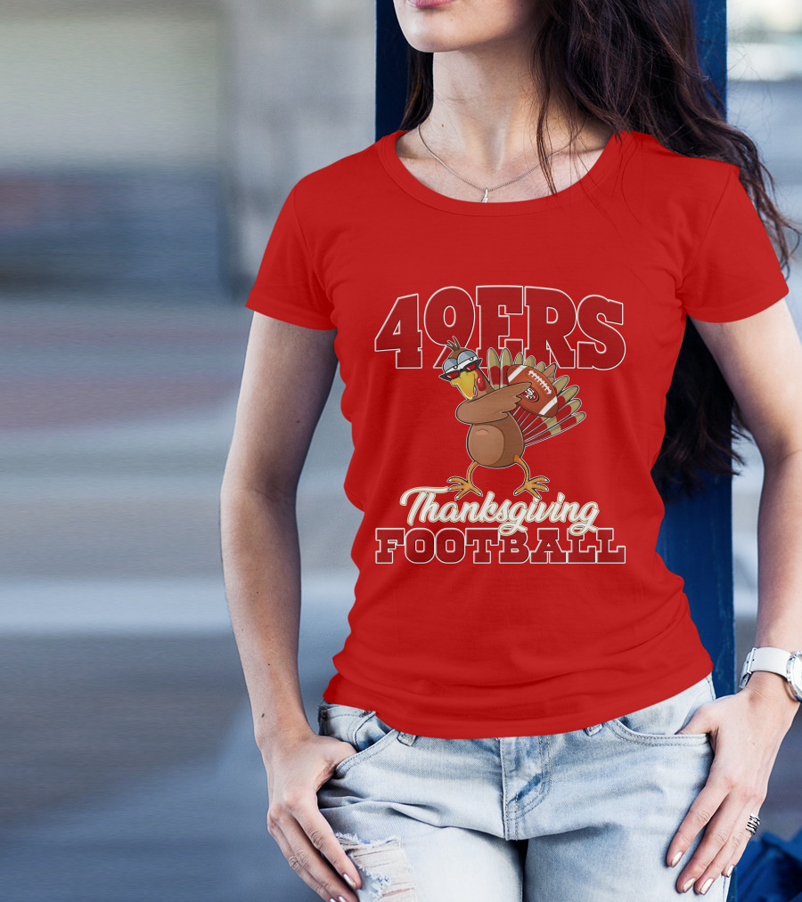49ers Thanksgiving Football Turkey T-Shirt