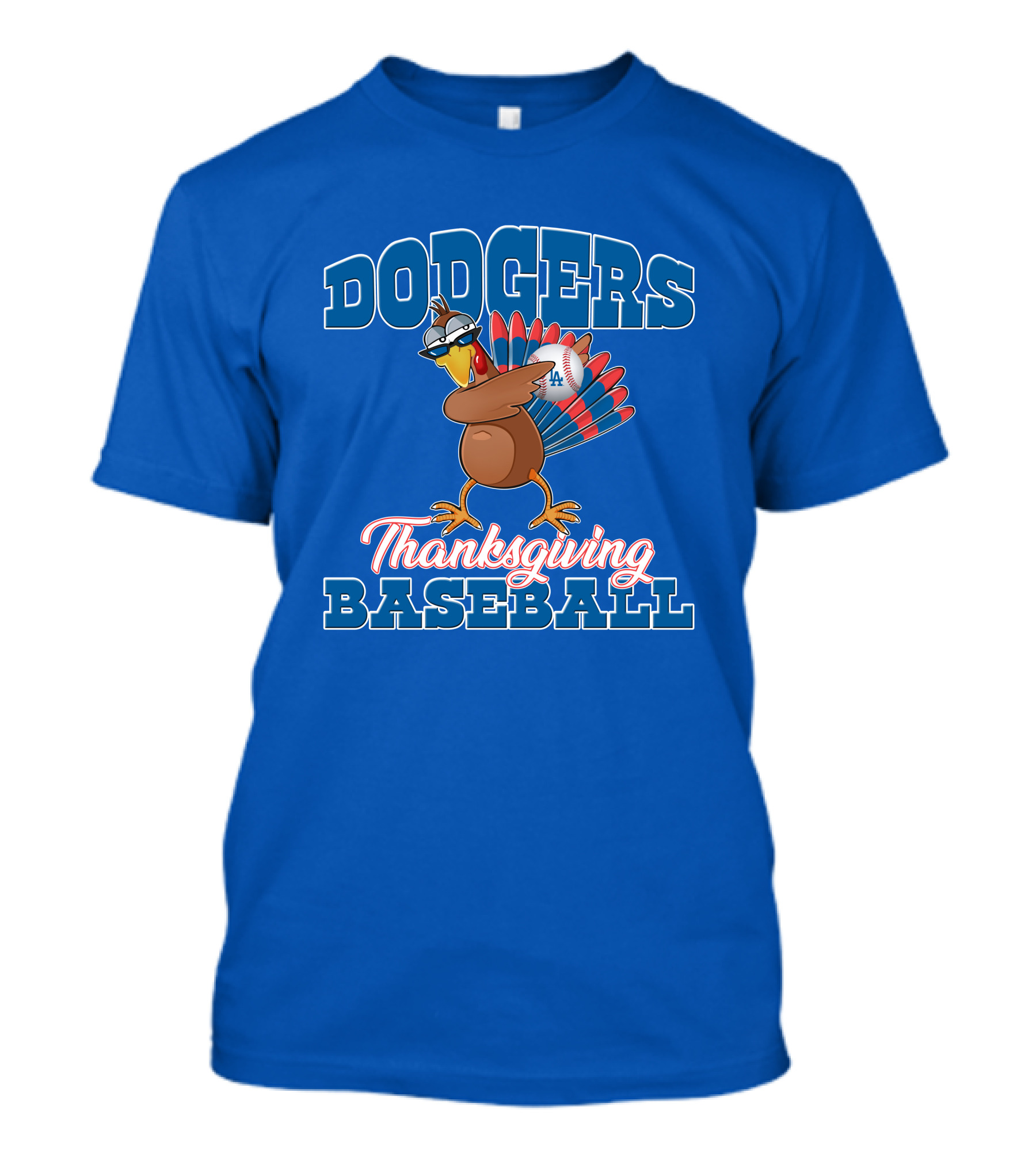 Dodgers Thanksgiving Baseball T-Shirt