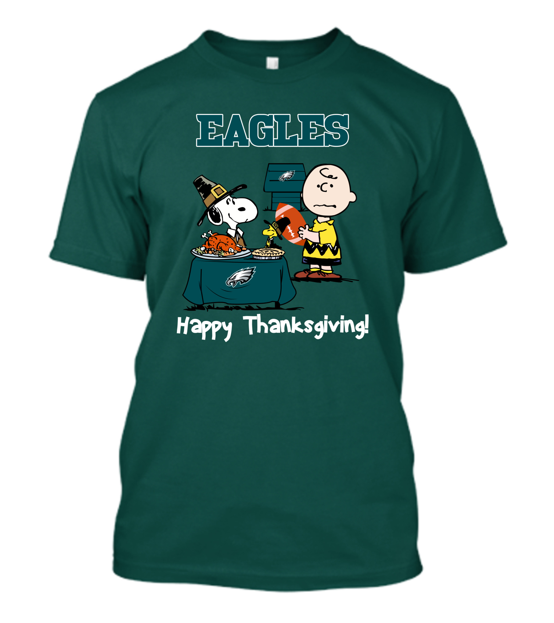 Eagles Snoopy Thanksgiving Football Peanuts Philadelphia T-Shirt