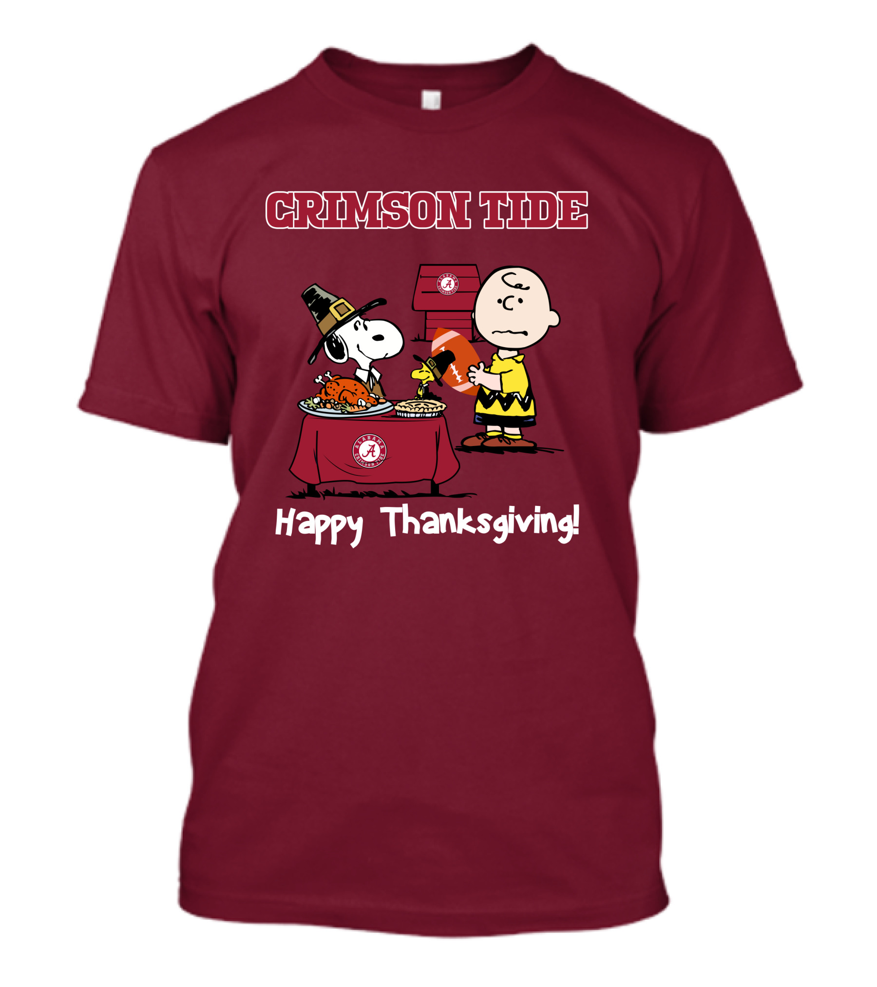 Crimson Tide Snoopy And Charlie Brown Thanksgiving T-Shirt