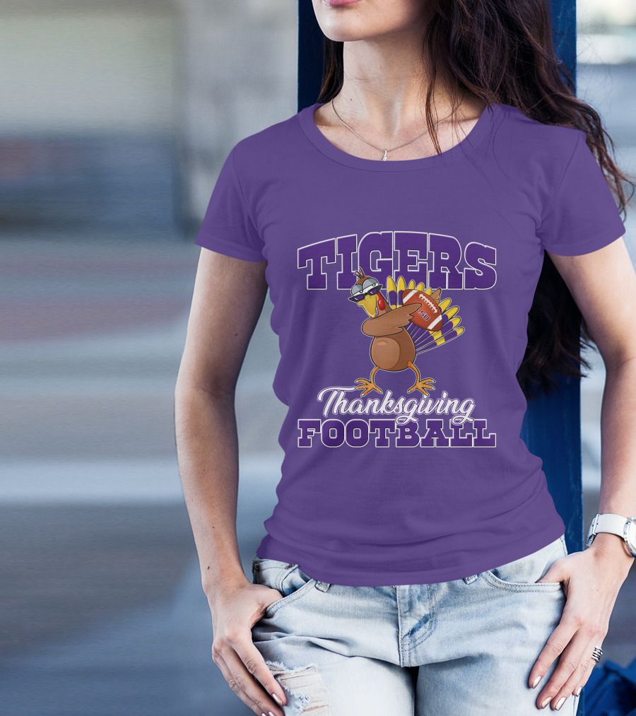 Tigers Thanksgiving Football LSU Turkey T-Shirt
