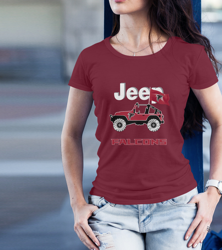 Jeep Falcons Truck Atlanta Falcons Are Coming T-Shirt