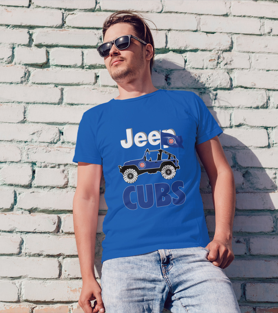 Jeep Cubs Coming Chicago Cubs Jeep T-Shirt